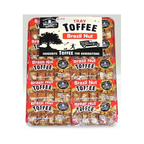 WALKER'S BRAZILNUT TOFFEE BAR 100G X10