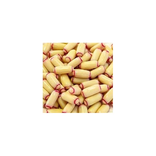 WHITE CHOC RASPBERRY BULLETS SMALL 6.0KG