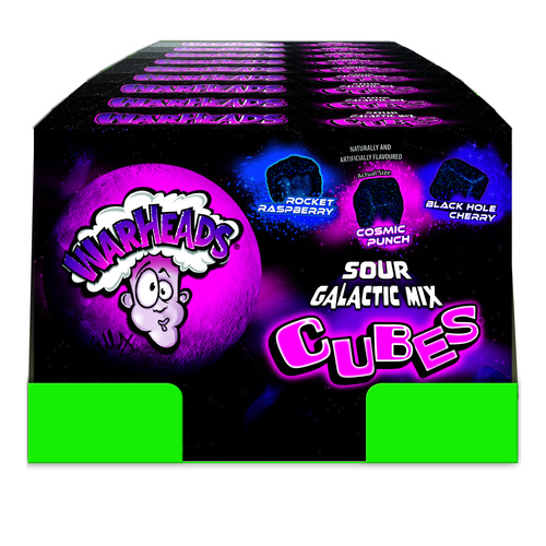 WARHEADS GALATIC CUBES 150G X 12