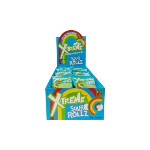 XTREME SOUR ROLLS 40G X24 